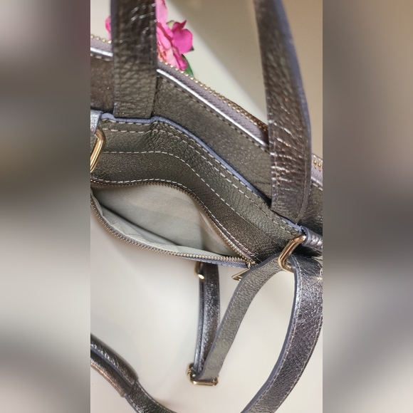 Pelle | Made in Italy | Champagne Gold Leather | Backpack | NWOT - Picture 9 of 14